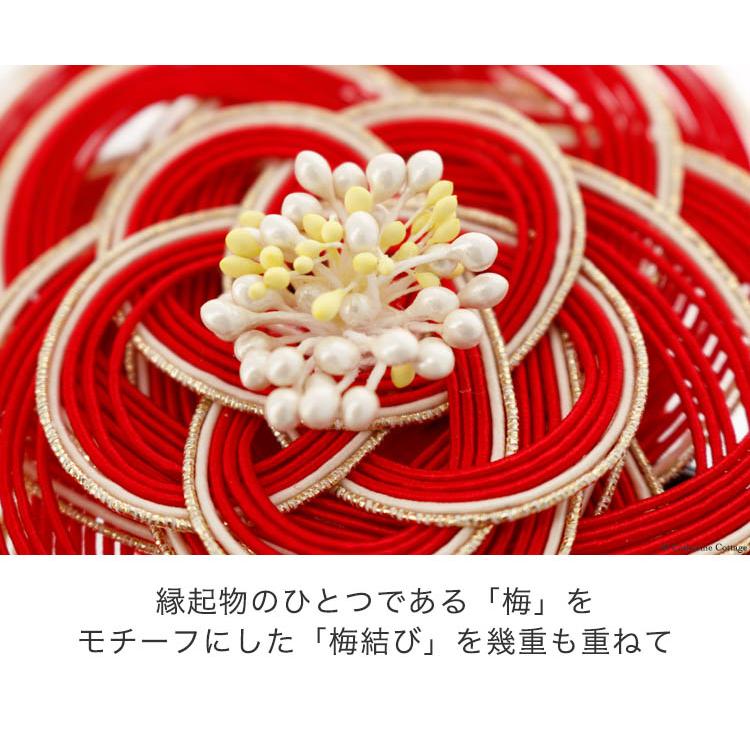 水引 梅結び ベビーヘアクリップ ヘアピン ヘアゴム 水引き 梅 花 e2b763f35d94f6af11779ec1265bea