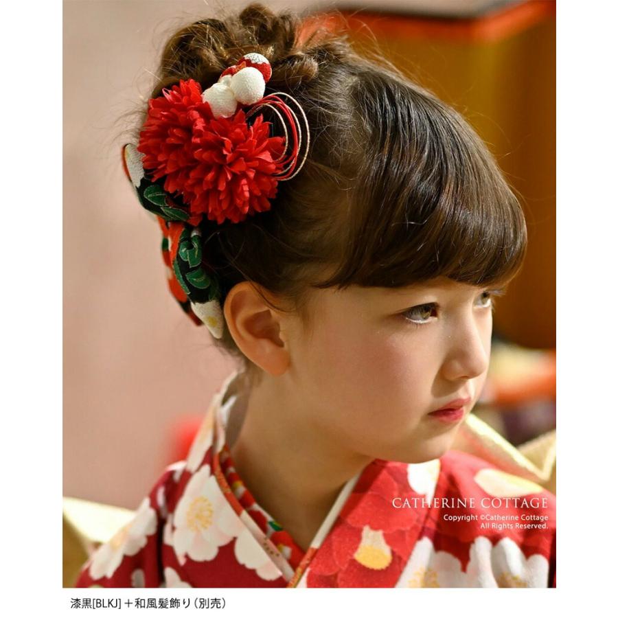 ⭐︎美品⭐︎キャサリンコテージ　七五三着物　髪飾り付き Catherine Cottage（キャサリンコテージ） 椿ハイカラさんリボン