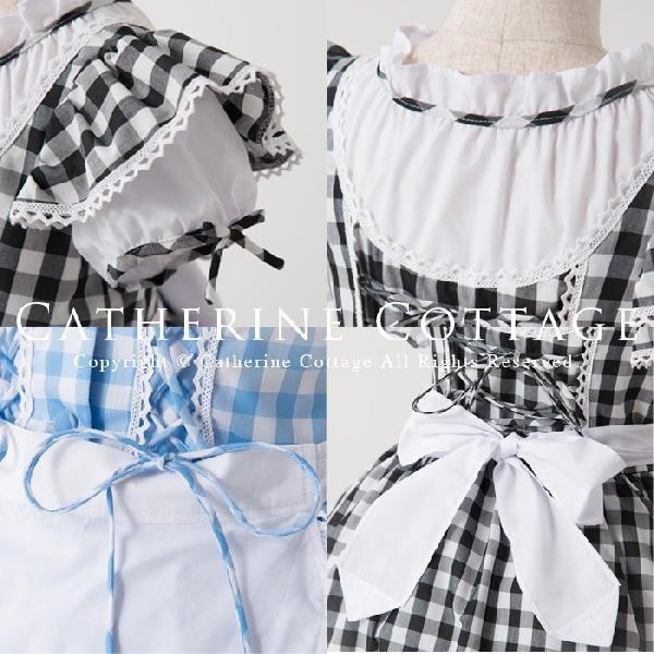 子供ドレス チェックエプロンドレス ハロウィン 衣装 女の子 子どもワンピ 90 150cm コスプレ Tak Cc0123 キャサリンコテージ 通販 Yahoo ショッピング