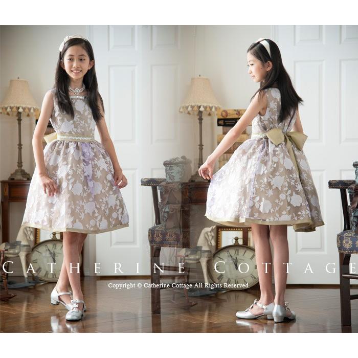 爆安セール 子供 ドレス ワンピース 花柄 バラ 高級 上質 白 ノースリーブ 女の子 発表会 衣装 フォーマル 通常便なら 送料無料 通常便は送料無料 バラをモチーフにした子供用ワンピース 爆熱