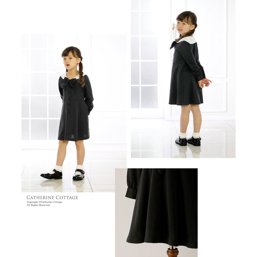 女の子 フォーマル ワンピース セーラー襟ポンチワンピース 長袖 入学式 お受験 法事 葬儀 110 1 130 140 150 160 Cm Tak Cc0644 キャサリンコテージ 通販 Yahoo ショッピング