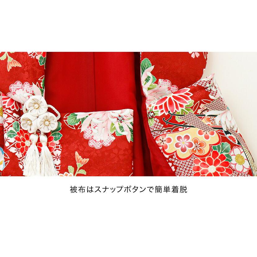 キャサリンコテージ　七五三セット(被布付き)　ファスナー付　100センチ Catherine Cottage 被布セット 3歳女の子 七五三 753 三歳 花柄