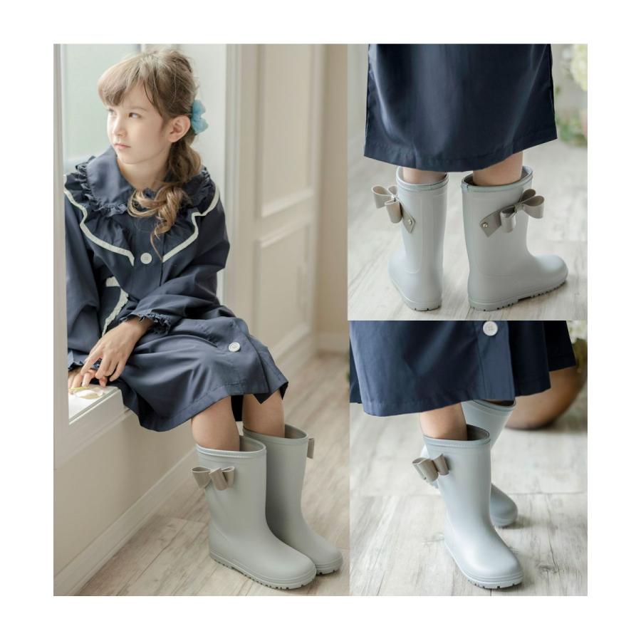 レインブーツ キッズ 女の子 長靴 サイドリボンレインブーツ 16 17 18 19 21 22 23cm Tak De008 キャサリンコテージ 通販 Yahoo ショッピング
