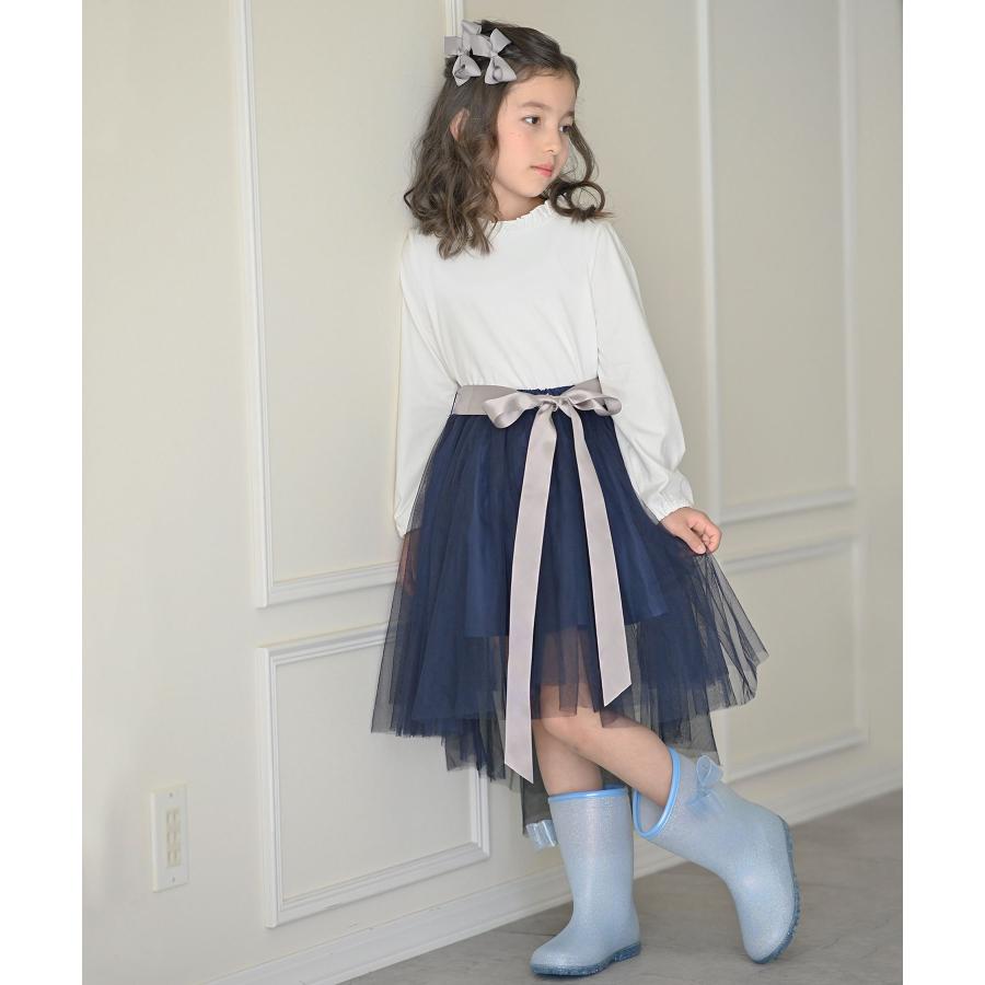 セール｜キッズ長靴 |在庫わずか|送料無料| サイドリボンラメレインブーツ ジュニア レディース TAK・キッズ キャサリンコテージ | Catherine Cottage | 17