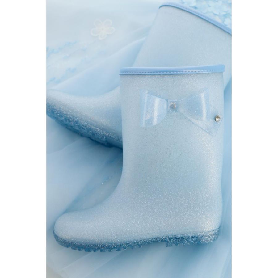 セール｜キッズ長靴 |在庫わずか|送料無料| サイドリボンラメレインブーツ ジュニア レディース TAK・キッズ キャサリンコテージ | Catherine Cottage | 06