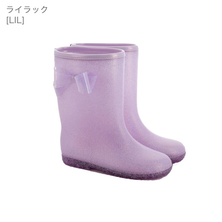 セール｜キッズ長靴 |在庫わずか|送料無料| サイドリボンラメレインブーツ ジュニア レディース TAK・キッズ キャサリンコテージ | Catherine Cottage | 09