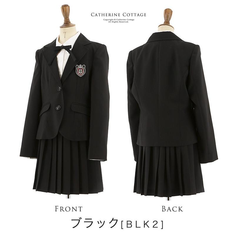 卒業式 小学校 女子 卒服 スーツ プリーツスカートブラックスーツセット 女の子 卒服 140 150 160 165cm 黒 Tak M0045 キャサリンコテージ 通販 Yahoo ショッピング