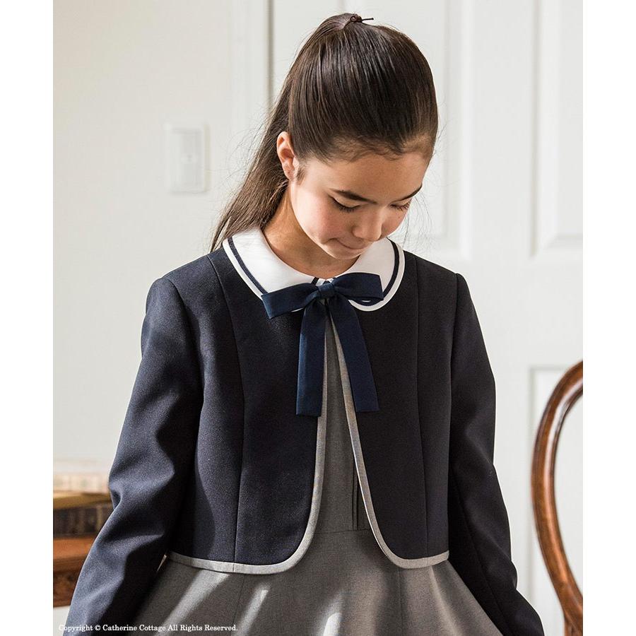 卒業式 小学校 女子 女の子 スーツ 襟付き半袖ワンピース ボレロアンサンブル 女の子 卒服 140 150 160 165 Cm Tak Ma225 キャサリンコテージ 通販 Yahoo ショッピング