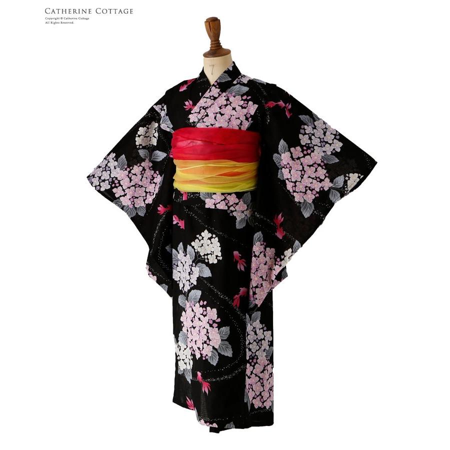 浴衣 子供 ジュニア 浴衣セット 19 浴衣 兵児帯2本 3点セット 女の子 140 150 Cm Tak Nf001t キャサリンコテージ 通販 Yahoo ショッピング