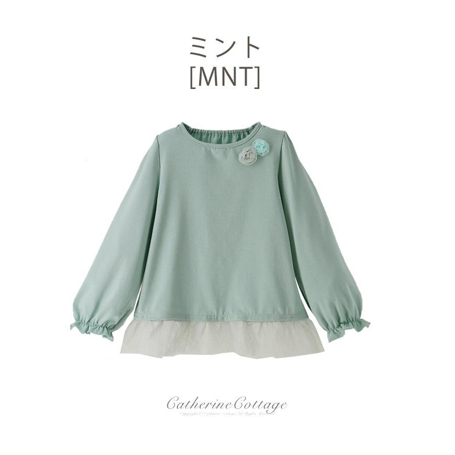 子供服 女の子 おしゃれ キッズ チュールフリル長袖カットソー 通販 110 1 130 140 Cm Yup12 Pc805 キャサリンコテージ 通販 Yahoo ショッピング