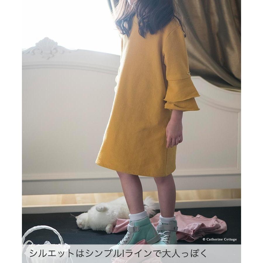 子供服 スウェットワンピース キッズ 冬 キッズ 女子 チュニック フリル 110 1 130 140 150 Cm Tak Pc808 キャサリンコテージ 通販 Yahoo ショッピング