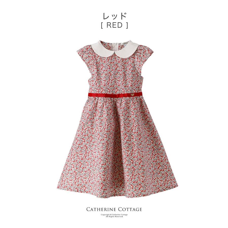 子供服 キッズ 女の子 コットンワンピース 上品愛され小花柄ワンピース 半袖 110 1 130 140 Cm Tak Pc900 キャサリンコテージ 通販 Yahoo ショッピング