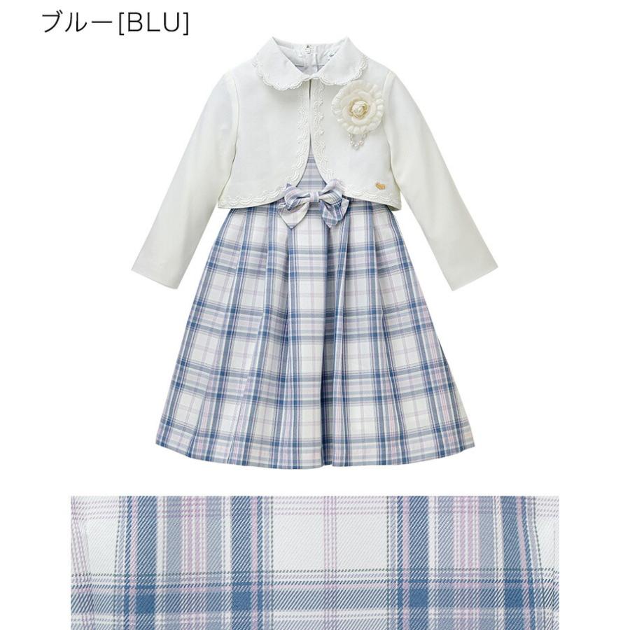 目玉セール｜入学式 女の子スーツ 丸襟ワンピースとボレロのアンサンブル セットアップ チェック柄 フォーマル キャサリンコテージ TAK | Catherine Cottage | 07