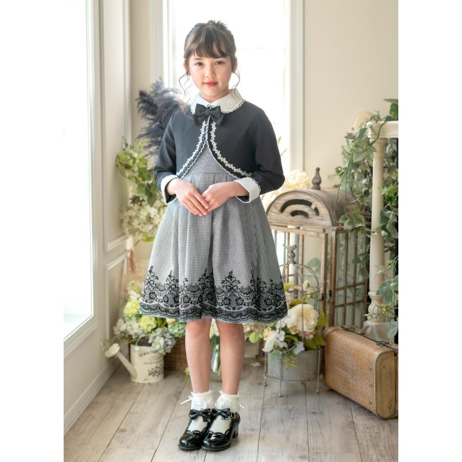 入学式 女の子 服 小学校 卒業式 卒園式 卒服 女児スーツ レースボレロとフロッキープリントのワンピーススーツ フォーマル TAK キャサリンコテージ | Catherine Cottage | 11