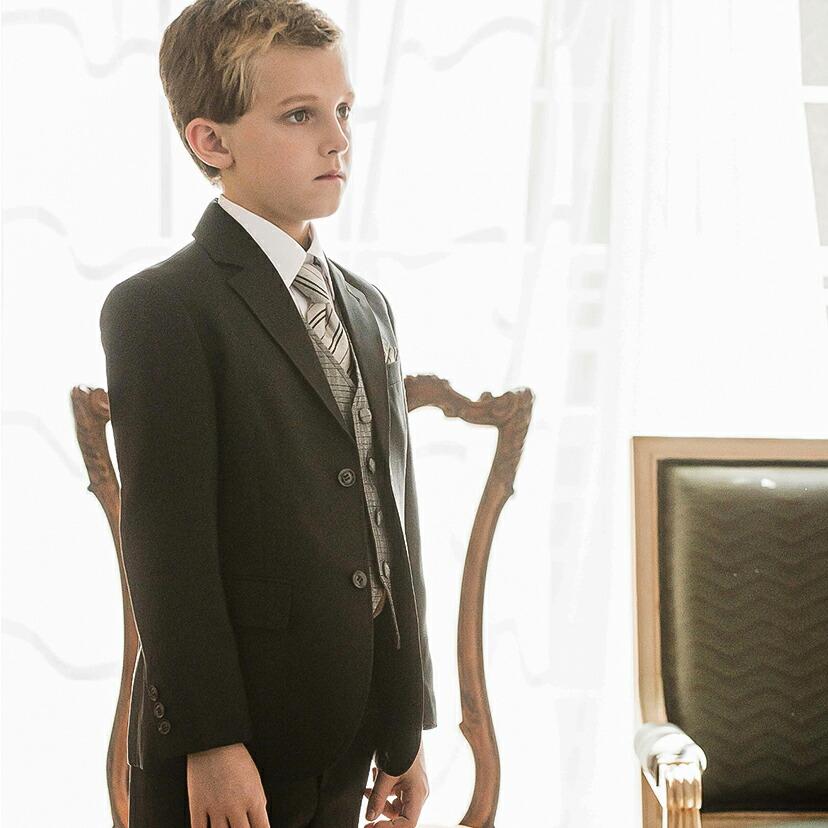 超目玉セール｜男の子 スーツ ベスト・ネクタイ付き |送料無料| 結婚式 発表会 入学式 卒業式 シングル男の子スーツ6点セット TAKキャサリンコテージ | Catherine Cottage | 02