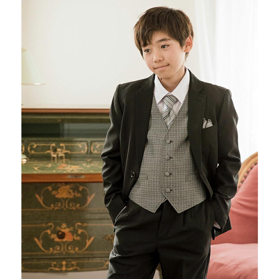 超目玉セール｜男の子 スーツ ベスト・ネクタイ付き |送料無料| 結婚式 発表会 入学式 卒業式 シングル男の子スーツ6点セット TAKキャサリンコテージ | Catherine Cottage | 03