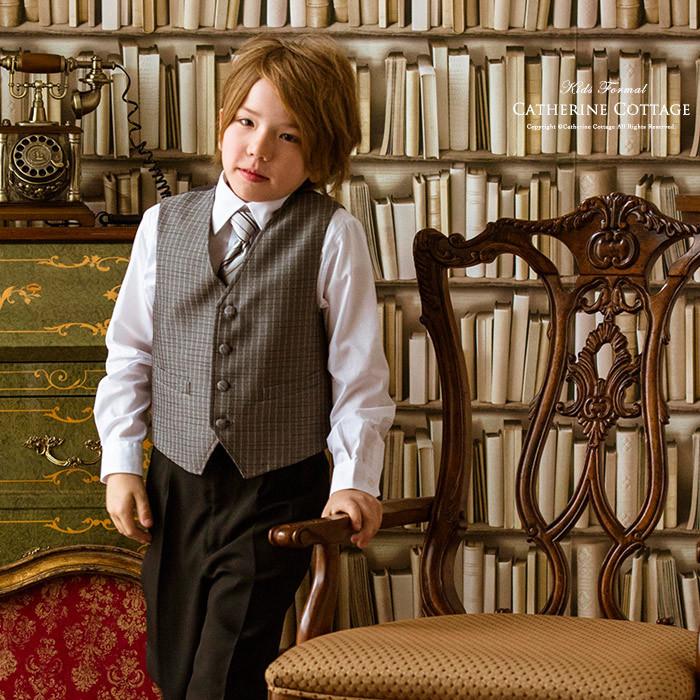 超目玉セール｜男の子 スーツ ベスト・ネクタイ付き |送料無料| 結婚式 発表会 入学式 卒業式 シングル男の子スーツ6点セット TAKキャサリンコテージ | Catherine Cottage | 05