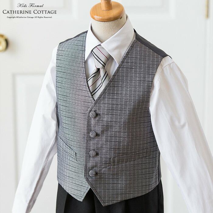 超目玉セール｜男の子 スーツ ベスト・ネクタイ付き |送料無料| 結婚式 発表会 入学式 卒業式 シングル男の子スーツ6点セット TAKキャサリンコテージ | Catherine Cottage | 09