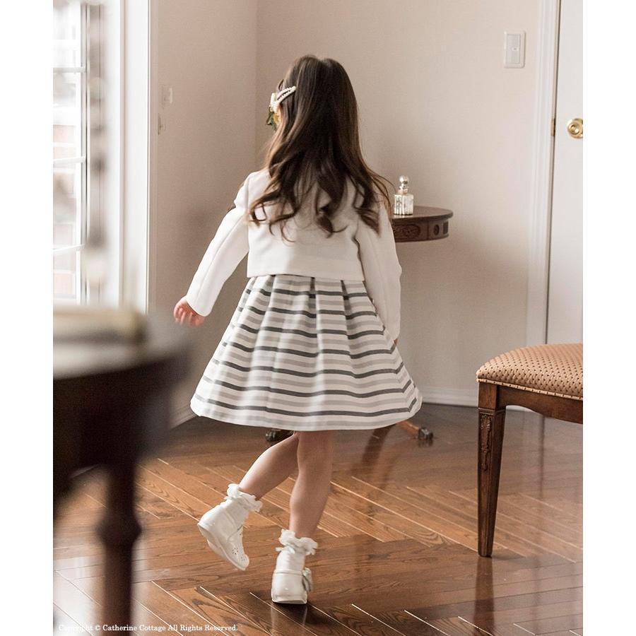 入学式 子供服 小学校 女 卒園式 女の子 白ボレロ ボーダーワンピーススーツセット 110 1 130 Cm Tak Tk1111 キャサリンコテージ 通販 Yahoo ショッピング