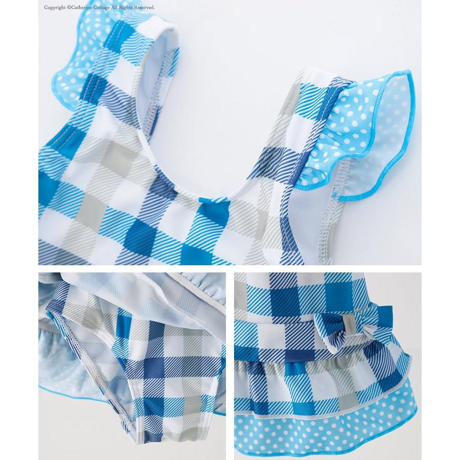 キッズ 水着 女の子 フリルワンピース スイムウェア 100 110 1cm 130cm フリル リボン おしゃれ かわいい Yup6 Tk3080 キャサリンコテージ 通販 Yahoo ショッピング