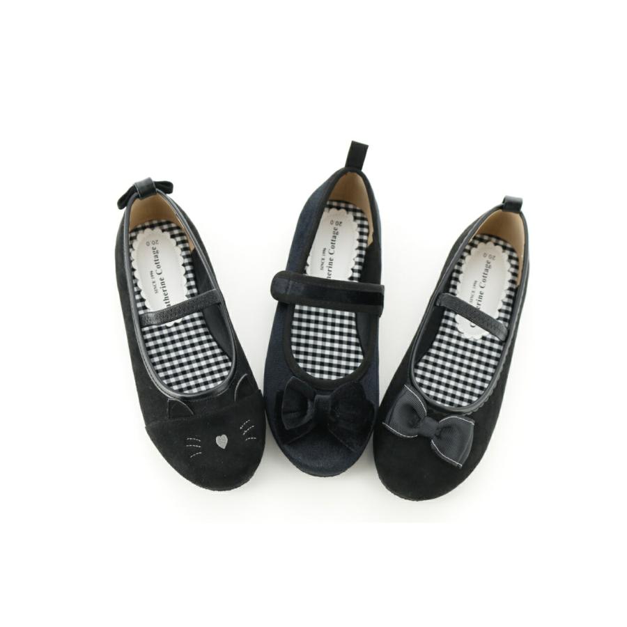 超目玉セール｜子供フォーマル靴  |送料無料|  ベルベットシューズ 女の子 18 19 20 21 22 cm ブラック 黒 TAKキャサリンコテージ | Catherine Cottage | 04