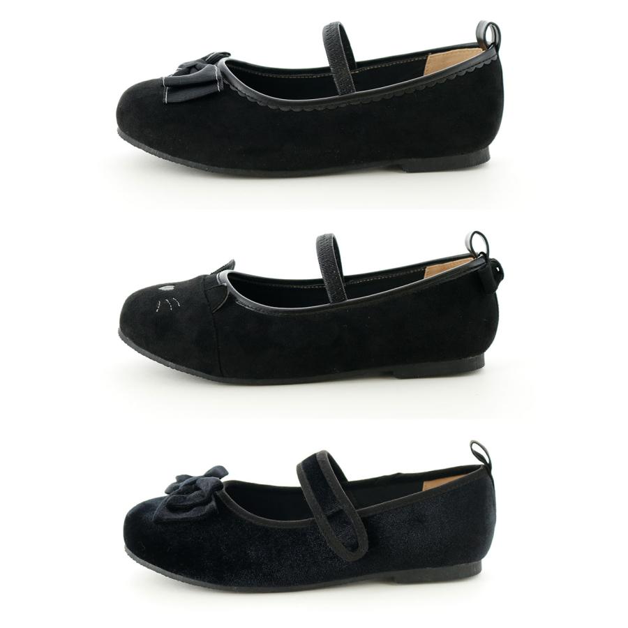 超目玉セール｜子供フォーマル靴  |送料無料|  ベルベットシューズ 女の子 18 19 20 21 22 cm ブラック 黒 TAKキャサリンコテージ | Catherine Cottage | 12