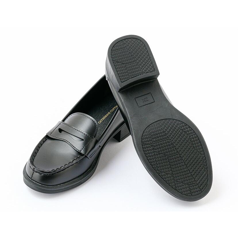 靴 シューズ 女の子 卒業式 ヒールローファー フォーマルシューズ カジュアル 黒 クッション入り 通学 卒服 キャサリンコテージ TAK | Catherine Cottage | 06