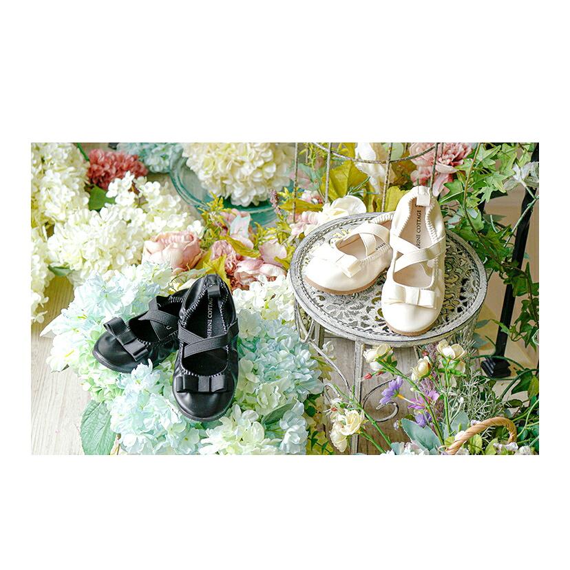 子供靴 女の子 クロスストラップシューズ 痛くない キッズ 入学式 卒業式 卒園式 発表会 結婚式 黒 白 コンパクト収納 持ち運べる キャサリンコテージ TAK | Catherine Cottage | 04