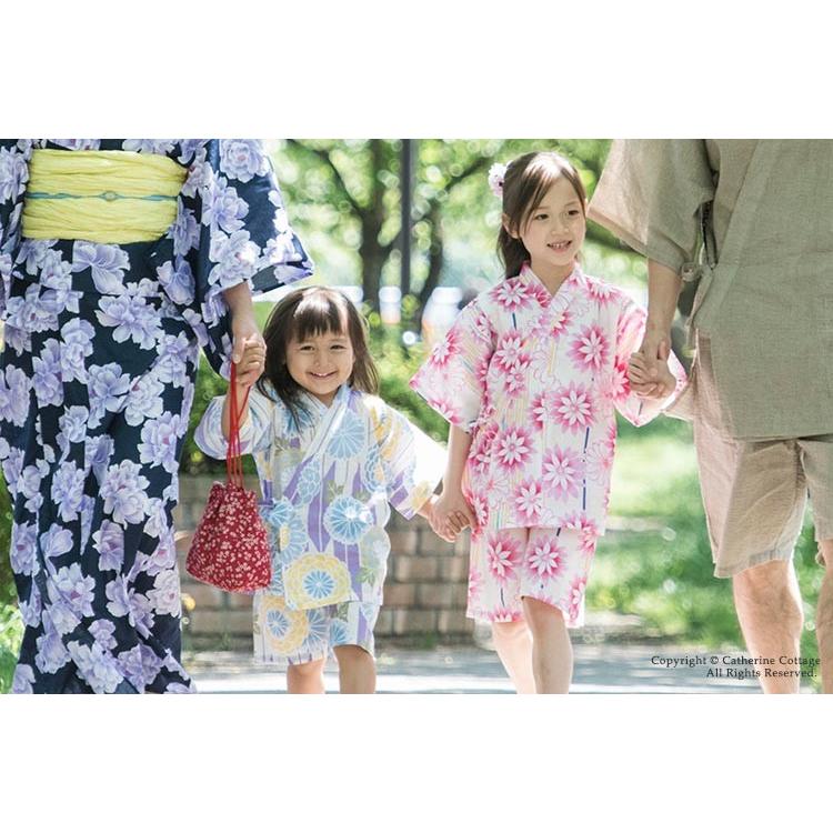 甚平 キッズ 女 子供 甚平 女の子 ジュニア 京都発 オリジナル柄こだわり甚平 100 110 1 130 140 Cm Tak Tm1034 キャサリンコテージ 通販 Yahoo ショッピング