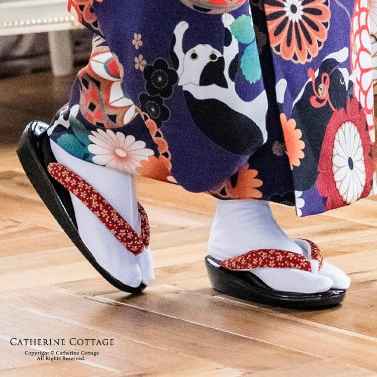 草履 履物 着物 和装 和服 袴 卒業式 子供 日本製ちりめん鼻緒 レディース ウレタンソール 23 5 フリーサイズ 25 5 Ll Tak Wb005 キャサリンコテージ 通販 Yahoo ショッピング