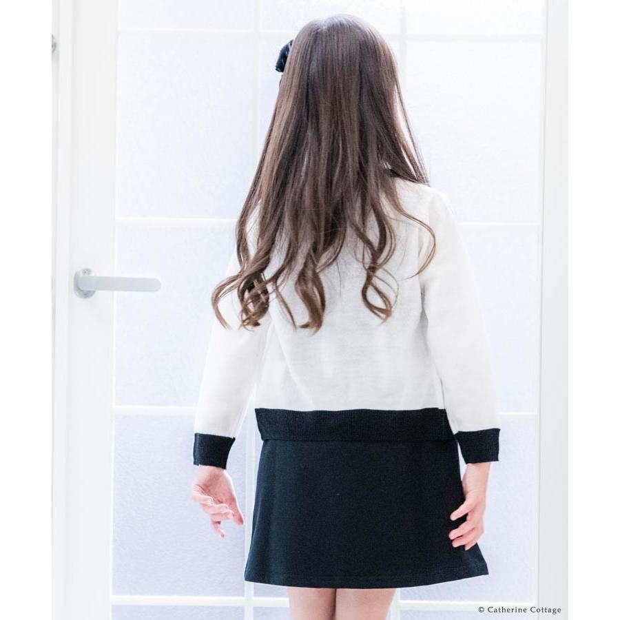 子供服 卒業式 小学校 女の子 結婚式 発表会 羽織物 春 夏 秋 バイカラー ニットカーディガン 薄手 140 150 160 165cm Yup6 Yq015t キャサリンコテージ 通販 Yahoo ショッピング