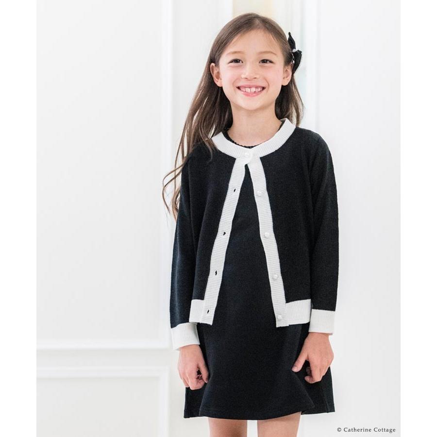 子供服 卒業式 小学校 女の子 結婚式 発表会 羽織物 春 夏 秋 バイカラー ニットカーディガン 薄手 140 150 160 165cm Yup6 Yq015t キャサリンコテージ 通販 Yahoo ショッピング