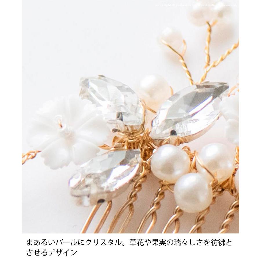 アクセサリー tak Catherine Cottage |送料無料|バロックパールフラワーコームTAK ヘア