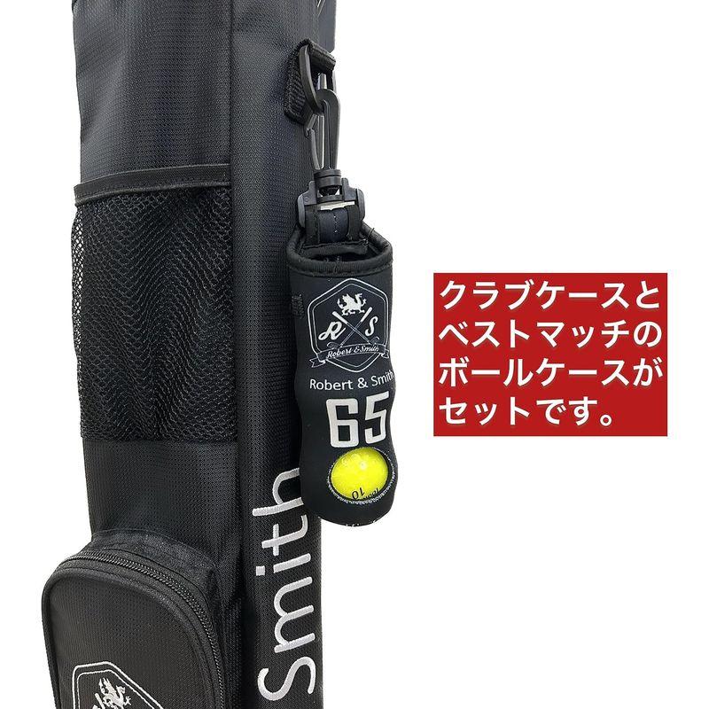 販促キング Robert&Smith ゴルフバック スタンド式 ゴルフケース 《ボールケース付き》 軽量コンパクト 練習用にも (7本収納可能 ドライバ