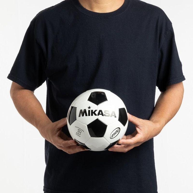 ミカサ(MIKASA) ジュニア サッカーボール 3号 (小学生用) 約250g ホワイト/ブラック 縫いボール SVC303-WBK 推奨｜cathy-life-store｜04
