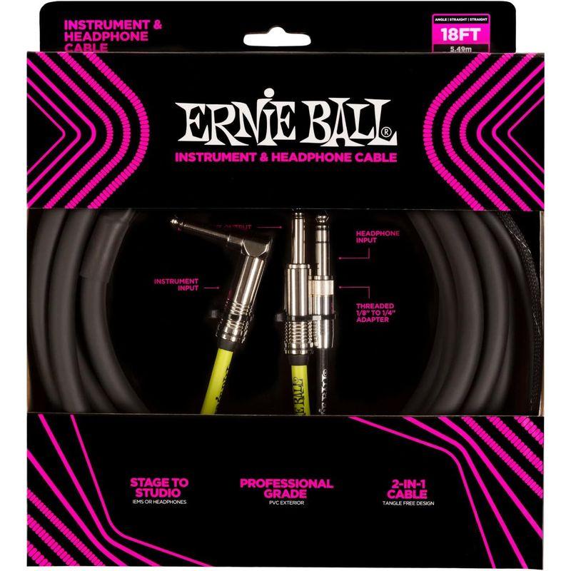 正規品 ERNIE BALL 6411 楽器&ヘッドフォン用 ケーブル 18フィート INSTRUMENT AND HEADPHONE CA｜cathy-life-store｜02