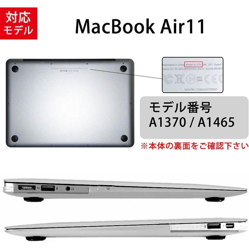 MS factory MacBook Air 11 用 ケース カバー ＋ 日本語 キーボードカバー マックブック エアー 11インチ ハー｜cathy-life-store｜03