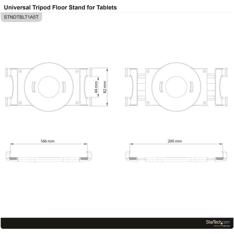 StarTech.com iPad・タブレット三脚スタンド 166 - 200 mm幅のタブレットに対応 キャリーバッグ付き 三脚式タブレッ｜cathy-life-store｜05