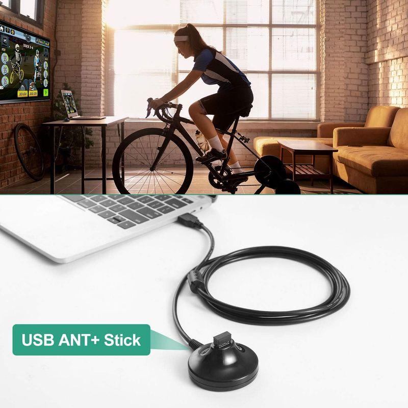 CooSpo ANT+ USB ドングル USB送信機受信機 Zwift/Wahoo Kickr/TacXなど 対応互換（延長ワイヤー付き）｜cathy-life-store｜09