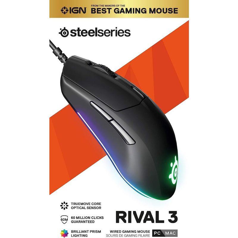 SteelSeries USB ゲーミングマウス 有線 軽量 低遅延 メカニカルスイッチ 3ゾーンRGBイルミネーション Rival 3 6｜cathy-life-store｜12