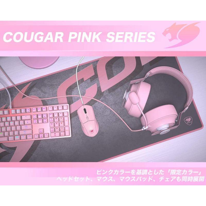 COUGAR ゲーミングヘッドセット PHONTUM S Pink グラフェンダイヤフラム搭載 クリアなサウンド Pinkカラー CGR-P｜cathy-life-store｜07