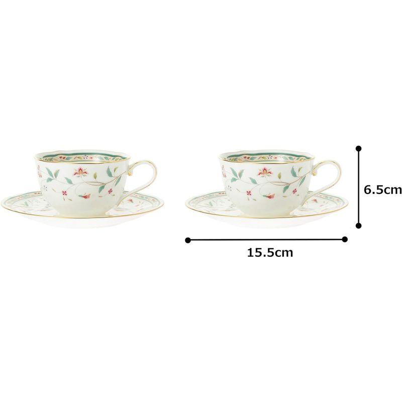 Noritake ノリタケ カップ & ソーサー ( ペアセット ) ( コーヒー ティー 兼用) 220cc 花更紗 2客 ボーンチャイナ｜cathy-life-store｜10