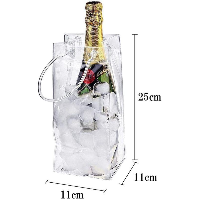 VIEAURA ワインバッグ アイスクーラーバッグ ワインクーラー ワインボトルバッグ 3個セット 保冷 氷 シャンパン 焼酎 日本酒 ハン｜cathy-life-store｜06