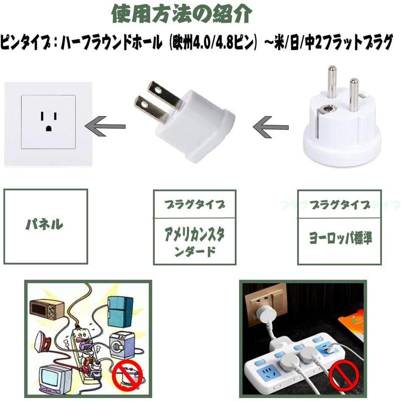 変換プラグ ポータブルプラグ 電源 コンバーター 1対1変換プラグ 海外旅行用コンセント変換 電源変換プラグ 小型で持ち運びに便利 日本規格｜cathy-life-store｜08