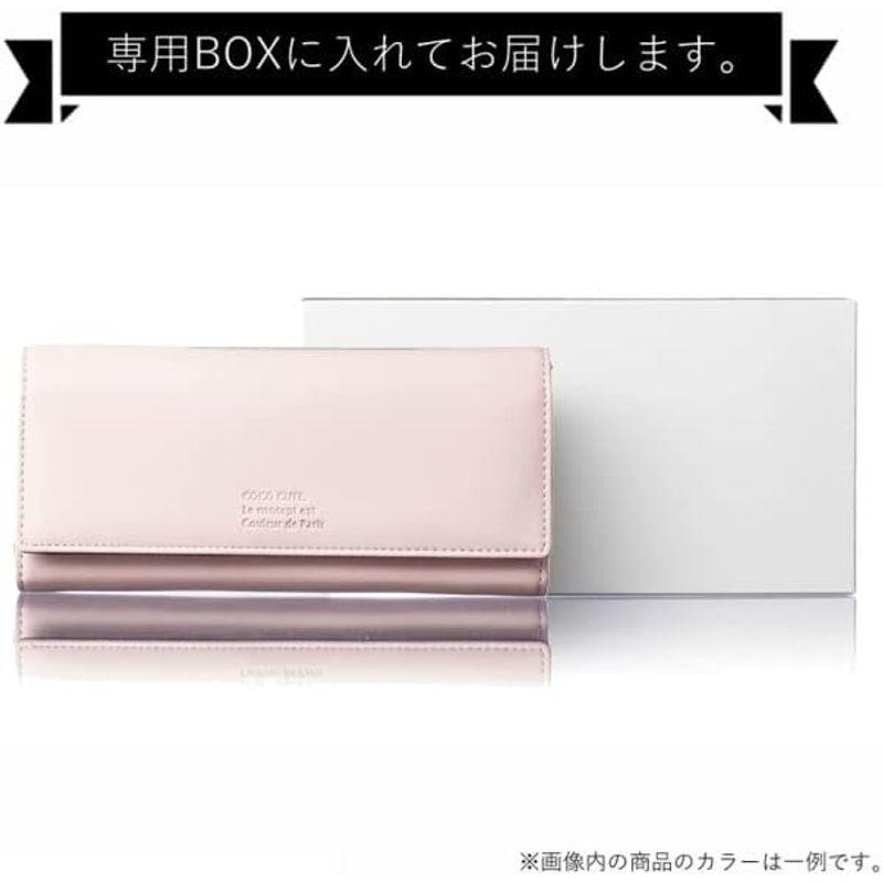 COCO CUTE 財布 レディース 長財布 大容量 ブランド 縦型カード収納 ギフト箱入り 合成皮革 anan掲載商品 (ピンク)｜cathy-life-store｜04