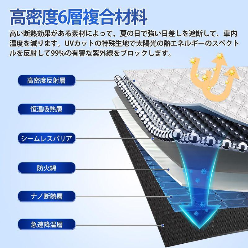 注文で送料無料 CARVANTA トヨタ 新型 アルファード 40系 サンシェード 遮光シェード 車中泊 全窓対応サンシェード サイドサンシェード プライバ