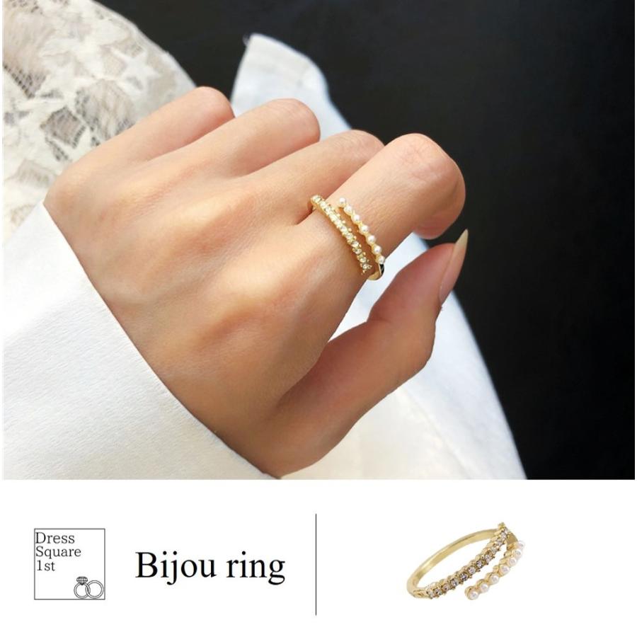ファッションリング リング 指輪 レディース ピンキーリング ゴールド お洒落指輪 おしゃれ 大きいサイズ フリーサイズ ラインストーン ピンキーリング Dsa0018 Shibuya Square 通販 Yahoo ショッピング