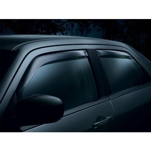 店にて先行発売 WeatherTech Custom Fit Front&Rear Side Window Deflector Jeep Grand Cherokeeダークスモーク