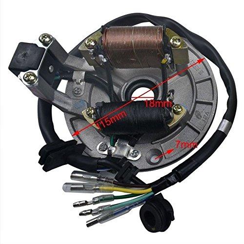即納あり ZXTDR Magnetostator Ignition Generator Plate Flywheel Assembly Kit 2コイル50 cc -125 ccダートピットバイクSSR SDG Zongsh