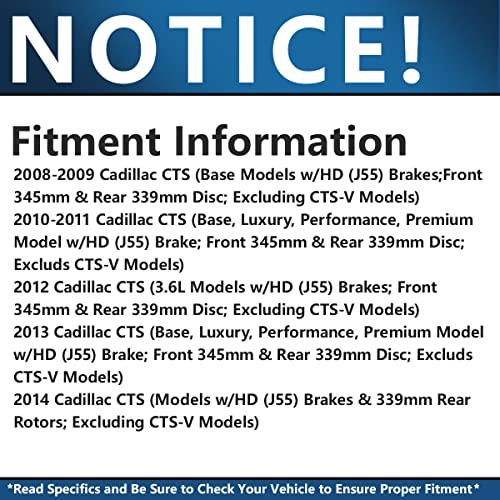 （新品,未開封） デトロイトアクスル-前後のドリルとスロットを備えたディスクブレーキキットセラミックパッドとハードウェアを備えたローターとブレーキキット2008 2009 【GMS2394971289】(83917円)